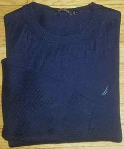 Nautica Pullover L dunkelblau grün Nautica Logo L/S Freizeitpullover c135 - Bild 1 von 5
