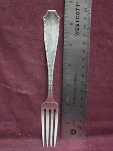 Tiffany & Co STERLING 1902 LUNCH FORK 6 3/4" 50 grams Monogram D - Picture 1 of 5