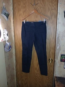 Express Editor Pants Career Women Size 6L Black 32×27 Pockets  - Picture 1 of 18