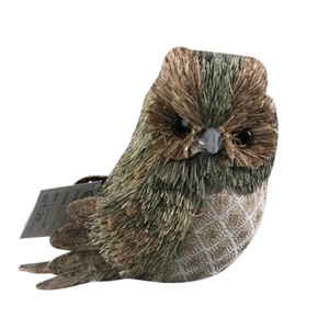 Artificial Straw Owl Ornament Simulation Animal Figurine Handmade - Bild 1 von 8