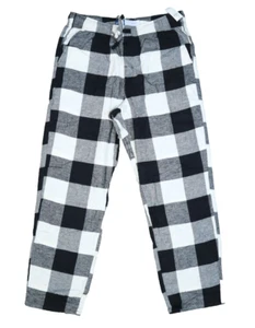 Old Navy Flannel Straight Leg Black Buffalo Check Pajama Lounge Pants Womens L - Picture 1 of 14