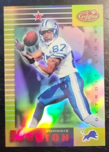 1999 Leaf Certified 44/45 Mirror Gold #35 Johnnie Morton Team: Detroit - Picture 1 of 7