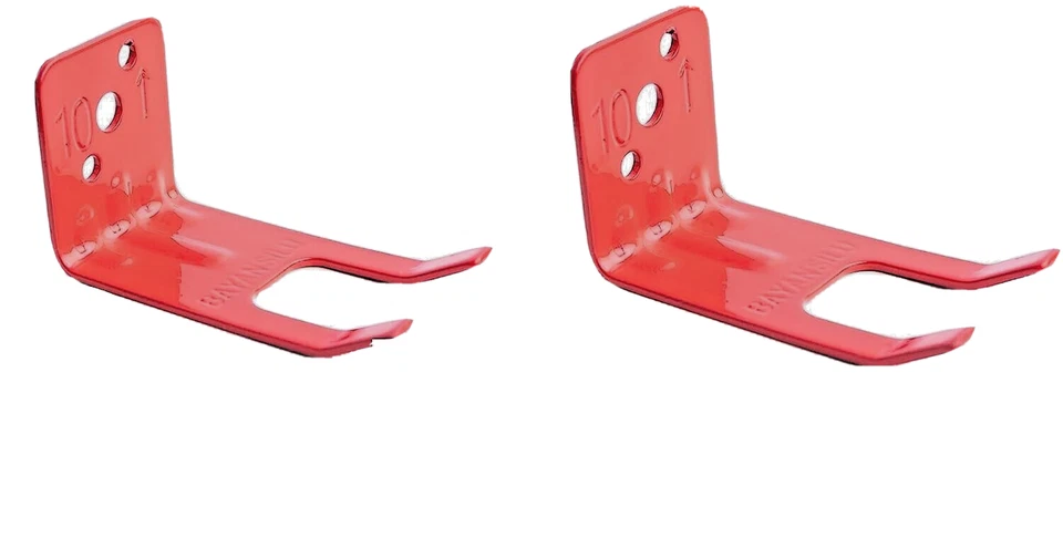 🔥🧯LOT OF 2-FORK STYLE WALL MOUNT 10 lb FIRE EXTINGUISHER AMEREX BRACKET NEW
