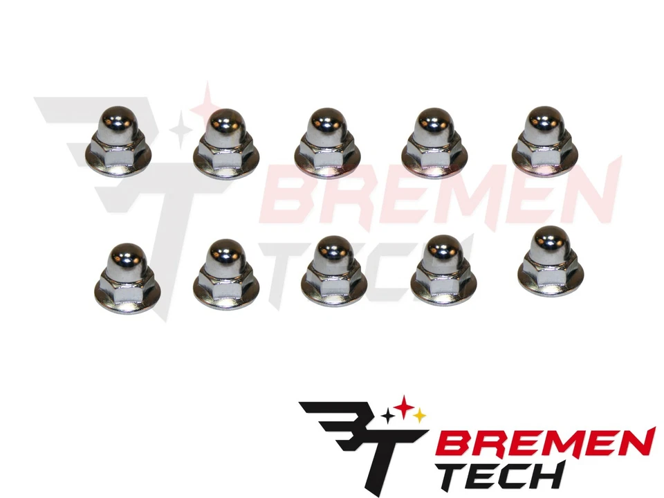 Nueva tuerca de montaje de matrícula cromada bellota métrica 6 mm para Volvo paquete de 10 Foto 1 de 1