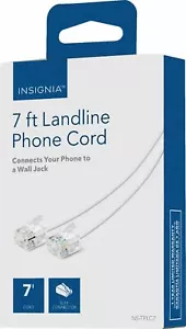 Insignia- 7' Line Cord - White - Picture 1 of 4
