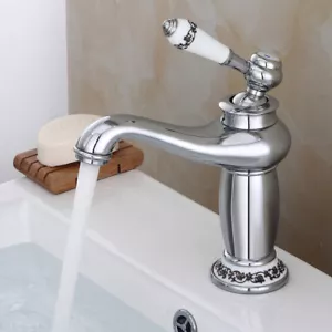 Nostalgie Einhebel Wasserhahn Bad Armatur Retro Waschbecken Mischbatterie Faucet - Bild 1 von 11