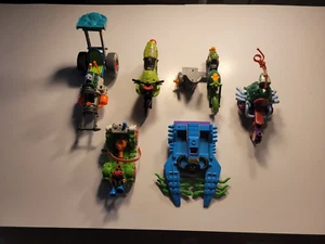 Lot of 6 Vintage Teenage Mutant Ninja Turtles Vehicle Action Figure - Picture 1 of 21