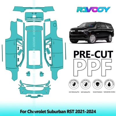 Película de protección de pintura precortada PPF para Chevrolet Suburban RST 2021-2024 Foto 1 de 4