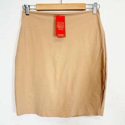 Commando Half Slip with Control 短裤女式大号 HS05 米色全新带标签美国制造 $118 — 第 1/4 张图片