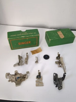 Accesorios para máquina de coser Singer vintage surtidos en caja original #160809 Foto 1 de 4