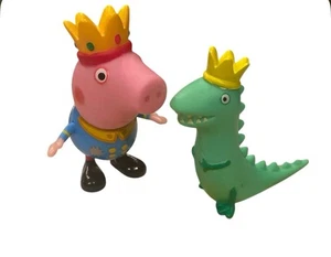 Peppa Pig Royal Court - Prinz George & Mr Dinosaurier Figuren Burg Ritter - Bild 1 von 5