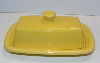 Plato de mantequilla de estanque Homer Laughlin China Fiesta girasol amarillo 1/4 1-C Foto 1 de 4
