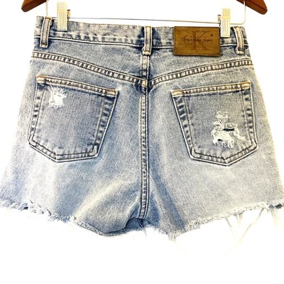  Pantalones Cortos Vintage Años 90 Calvin Klein Jean Tiro Alto Corte Talla 5  Foto 1 de 4