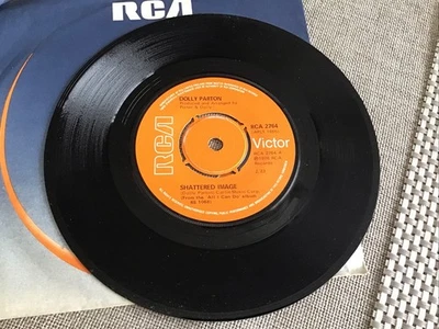 Dolly Parton 7” Vinyl Single Record Shattered Image RCA 2764 Rare 1976 - Image 1 of 2