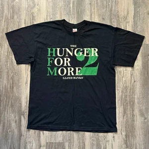 2010 The Hunger For More 2 Lloyd Banks Album Promo T-Shirt Größe XL G-Einheit - Bild 1 von 5