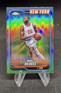 Mikal Bridges 2024-25 Topps Chrome Basketball Rifrattore #190 New York Knicks - Foto 1 di 1