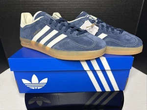 Adidas Gazelle Indoor Indigo/Gum Bottom JQ8393 Size 10M NEW - Picture 1 of 17