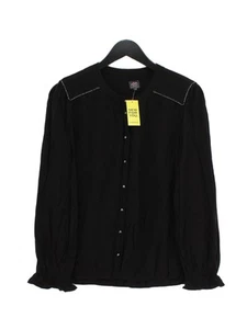 Miss By Captain Tortue Women's Shirt S Black 100% Viscose Basic - Picture 1 of 5