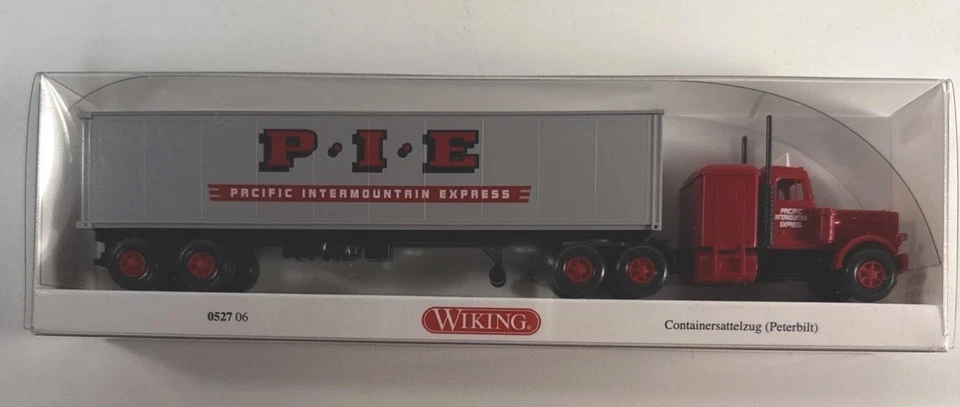 Wiking 052706 HO Pacific Intermountain Express Peterbilt Sleeper Tractor