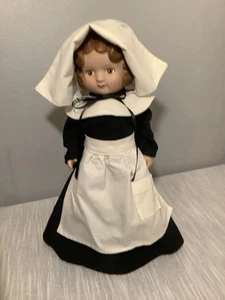 "Muñeca Daisy Kingdom vintage de 17"" con traje de peregrino/puritano" - Imagen 1 de 10