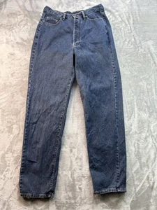 Vintage Eddie Bauer AKA Straight Leg Button Fly Jeans Women Plus Sz 16 Tall Blue - Picture 1 of 15