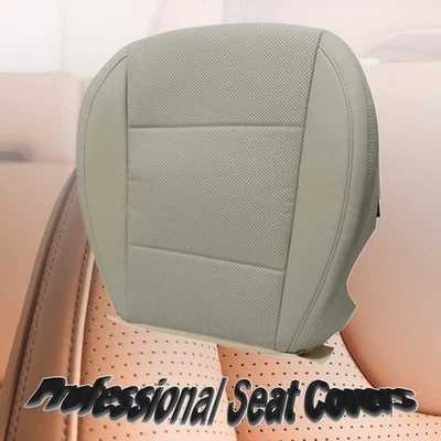 Cubierta de asiento inferior de cuero perforado bronceado para Subaru Outback 2015-2019 para conductor Foto 1 de 4
