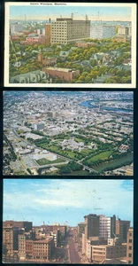 DOWNTOWN WINNIPEG - 3 POSTCARDS - Picture 1 of 1