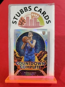 2025 Topps Chrome #cc-19 Nikola Topic Countdown Complete Refactor - Picture 1 of 2