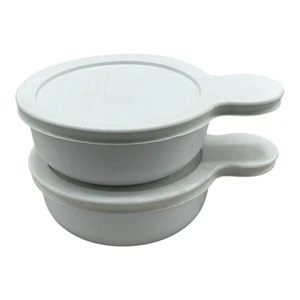Vintage Corning Ware P-150-B Grab It Bowls 15oz PC-150 Plastic Lids - Set of 2 - Picture 1 of 4