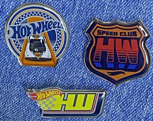 ¡Juego de 3 pasadores de solapa Hot Wheels! HALLAZGO RARO 🏎️ NUEVO Hot Wheels Regalo Coleccionistas - Imagen 1 de 3