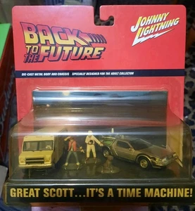 Johnny Lightning Back to the Future Time Machine Diorama Sealed c.2002 - Picture 1 of 11