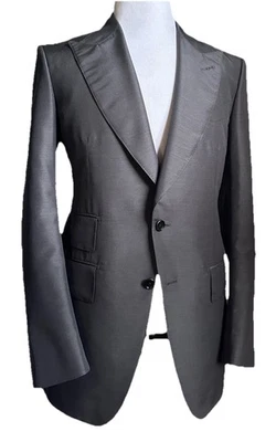NWT $4720 TOM FORD Men Sport Coat Jacket Blazer DK Gray 44 US/54 Eu Italy - Image 1 of 4