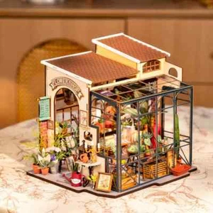 Rolife LED Emily Blumenladen DIY Miniatur Puppenhaus Gebäude Modell Spielzeug - Bild 1 von 7