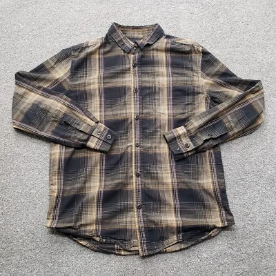 PrAna Shirt Adult Small Multicolor Plaid Long Sleeve Casual Button Down Mens - Image 1 of 4