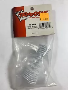 Traxxas 5858 Rear Shock Spring Set (White) (2) (Slash) - Picture 1 of 1