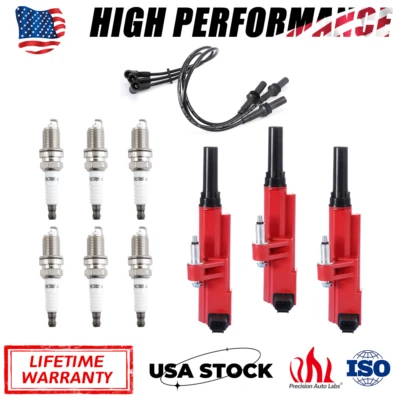 Juego de 3 bobinas de encendido para 09-12 Jeep Liberty Dodge RAM Dakota 3.7 V6 UF640 Foto 1 de 4