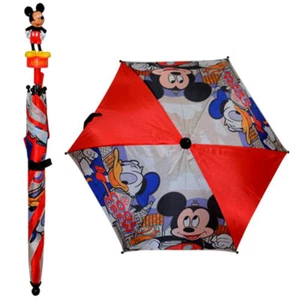 Paraguas de lluvia de 22" para niños Disney con figura 3D mango moldeado de Mickey Mouse - Imagen 1 de 1