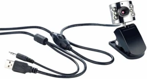USB-VGA Webcam mit LED-Licht und Mikrofon für PC | Computer | Laptop - Bild 1 von 1