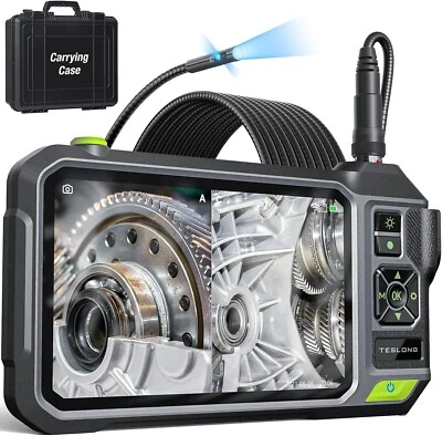 Teslong Triple Lens Borescope with 7" IPS Screen Automotive Mechanic Scope Tool - Image 1 of 4