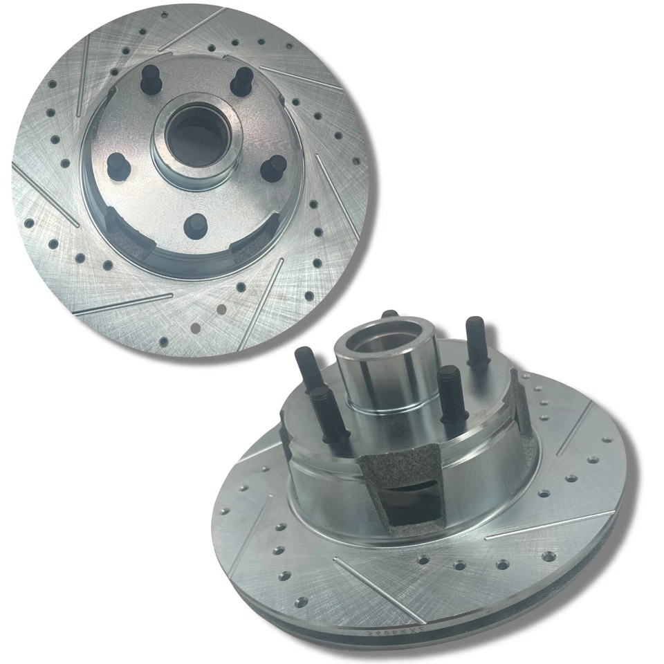 Par de rotores de freno de disco delanteros Ford Mustang V8 1964-69 D/S recubiertos de zinc 5406 Foto 1 de 4
