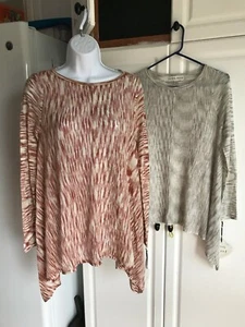 2-NEUE Knox Rose Shirts 100% Acryl Gr. XS grau/weiß und rost/weiß - Bild 1 von 11