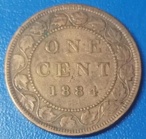 - HONG KONG - 1 CENT 1884 - QUEEN VICTORY - COPPER - Picture 1 of 2