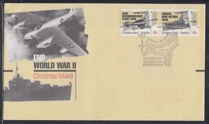 Isla de Navidad Scott 373 FDC - Fin de la Segunda Guerra Mundial - Imagen 1 de 1