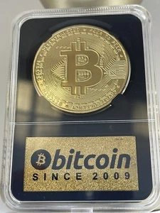 BITCOIN - Moneda física de edición limitada con estuche de exhibición / criptomoneda - Imagen 1 de 12