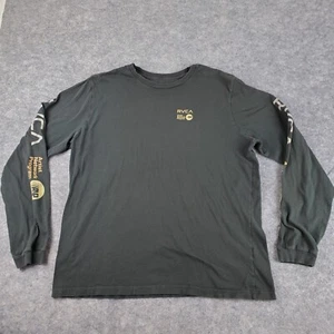 Camisa RVCA Para Hombres Extra Grande Gris Cuello Redondo Manga Larga Gráfico Elástico Pullover - Imagen 1 de 13