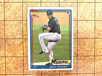 2021 Topps Archives 188 Sixto Sanchez RC Rookie Miami Marlins - Image 1 of 2