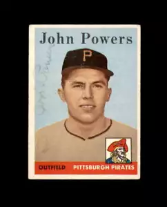 John Powers Signed Authentic 1958 Topps Pittsburgh Pirates Autograph - Picture 1 of 2