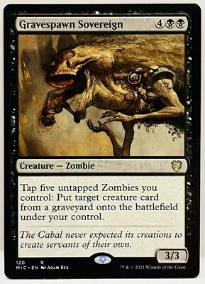 Gravespawn Sovereign - #120-Commander: Innistrad: Midnight Hunt (MIC)-Regular-NM - Image 1 of 2