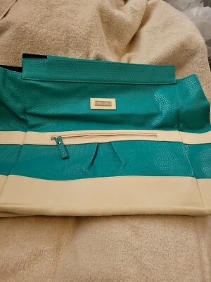 MICHE PRIMA BOLSO GRANDE PIEL CONCHA TURQUESA CREMA LILA 12 x15 BLP01 Foto 1 de 4