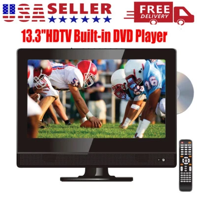 13.3" Widescreen LED HDTV Built-in DVD Player with HDMI & USB RCA DVD Inputs - Image 1 of 4
